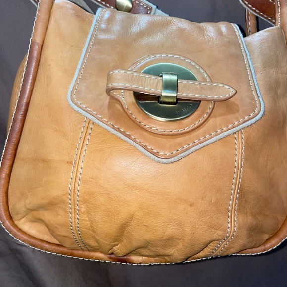 Mimco Bags Mimco Tan Leather Sling Crossbody Bag Poshmark